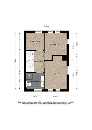 Floorplan - Auronde 20, 7415 XB Deventer